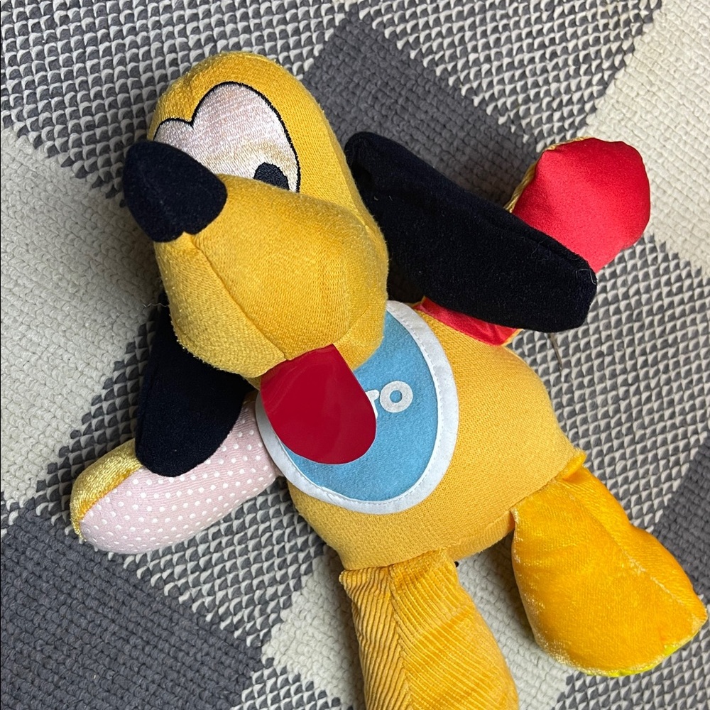 Vintage Mattel Disney Pluto baby toy